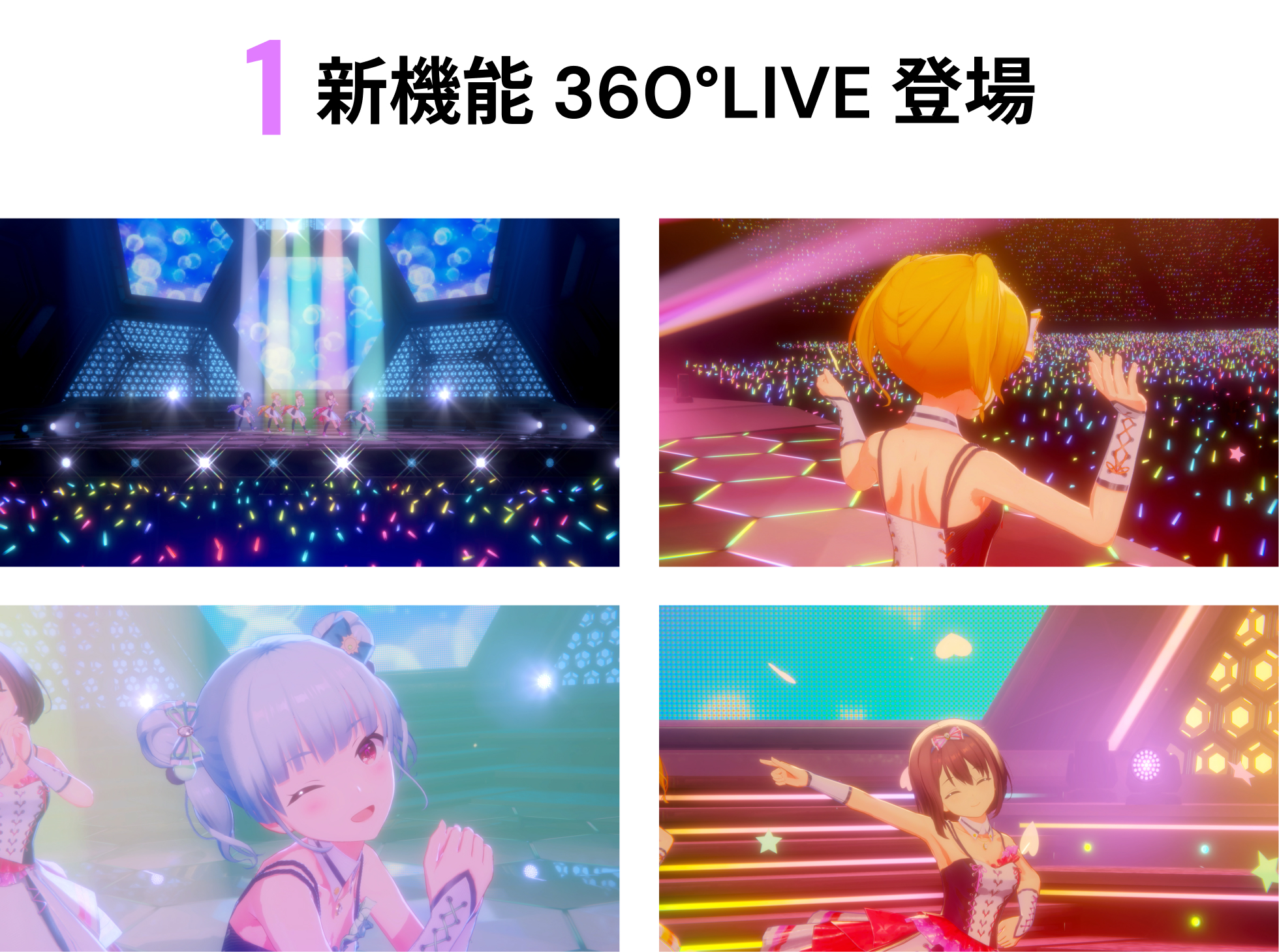 1.新機能 360°LIVE 登場