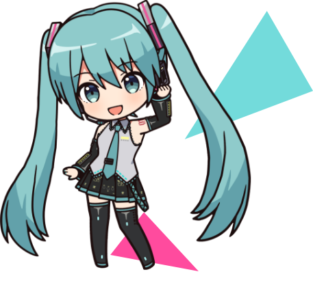 デフォルメ化ミクさん。小さくてかわいい